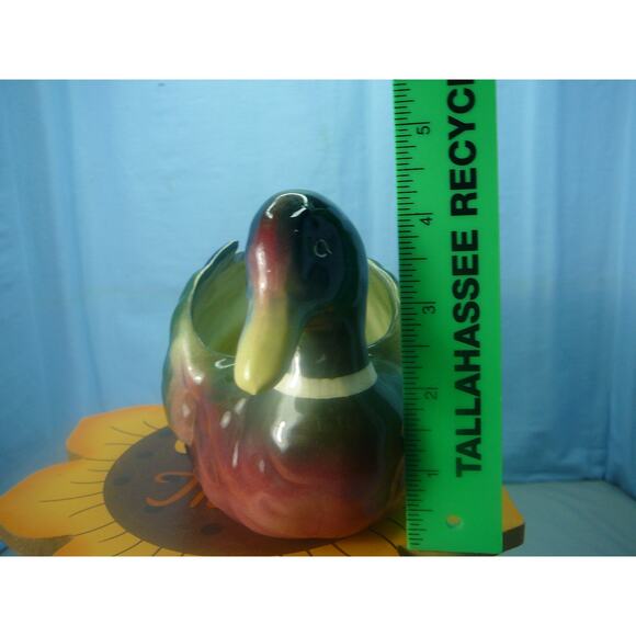Vtg Royal Copley Cermic Duck Planter - Picture 6 of 8